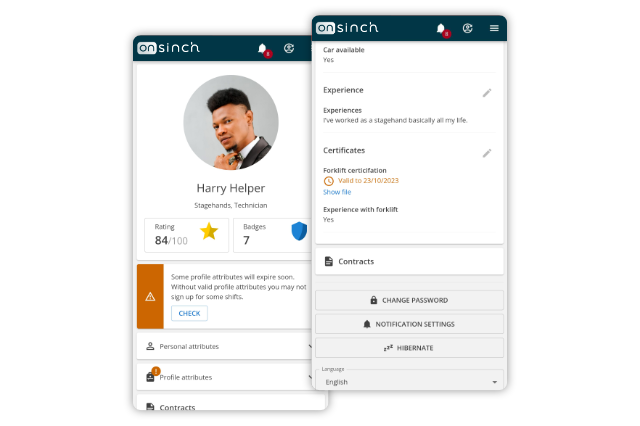 OnSinch Software - Ensure compliance and prevent operational hiccups by tracking and handling worker certifications and potential challenges.