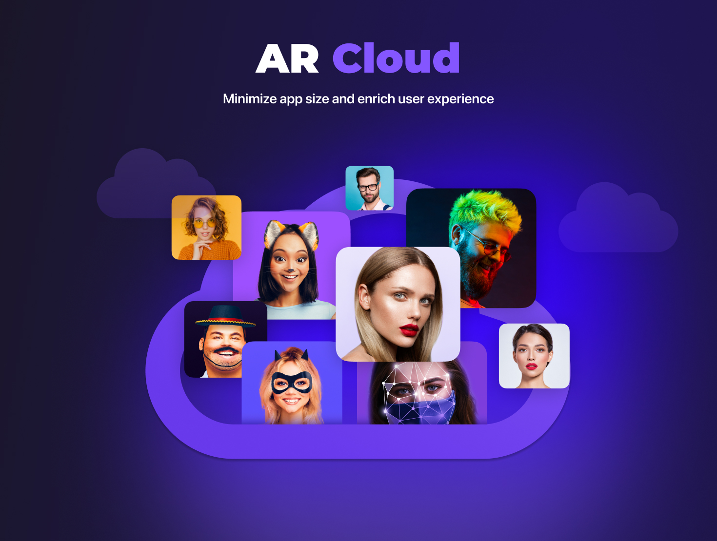 AR Cloud to minimize app size and enrich user experience