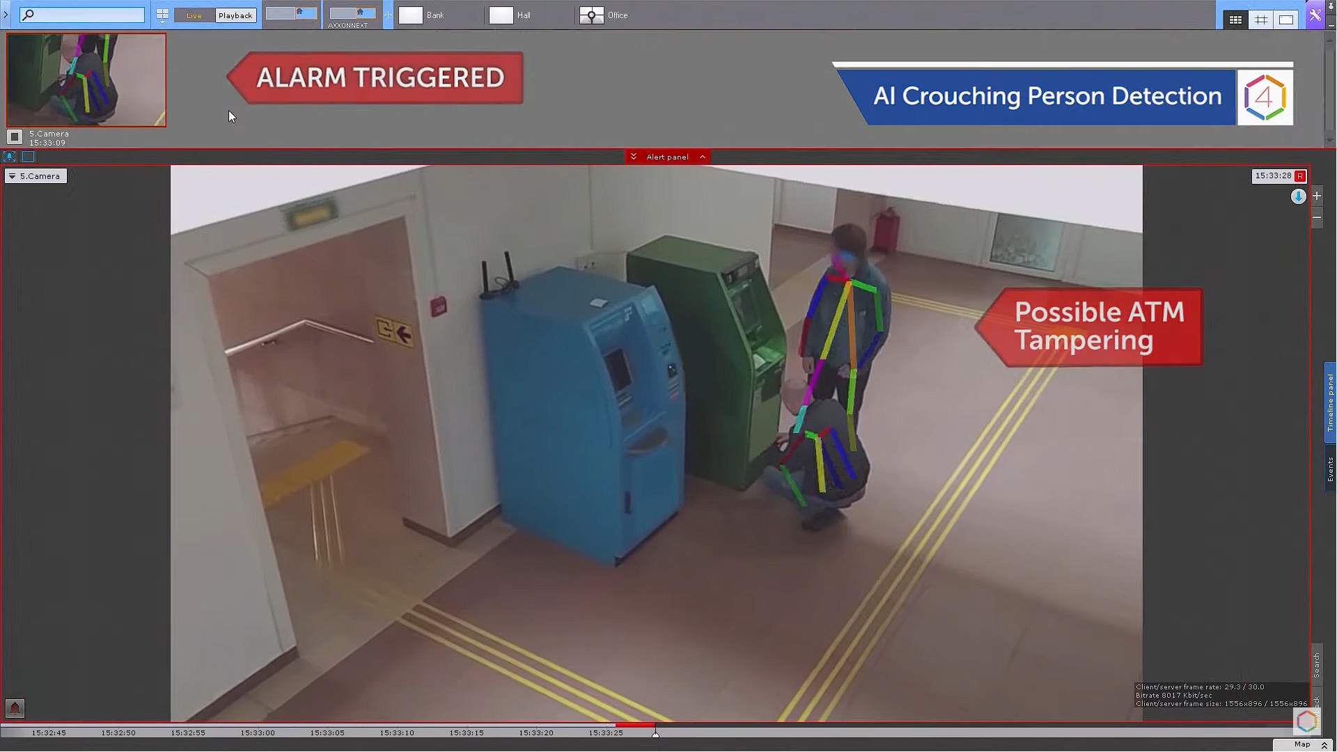 AI Crouching Person Detection