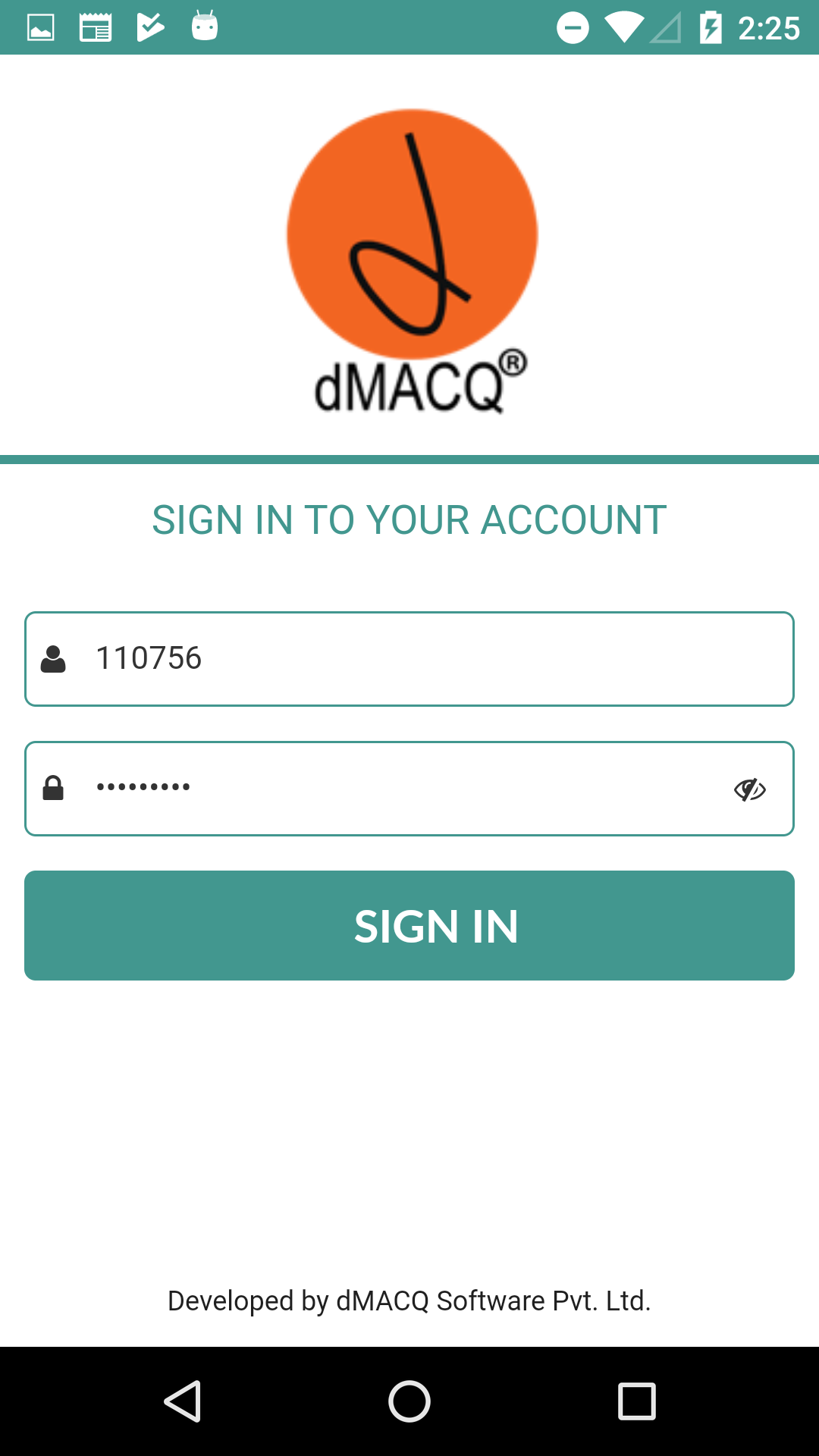 dMACQ mobile app (optional)