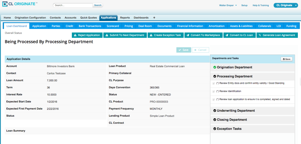 CL Originate Software - 3