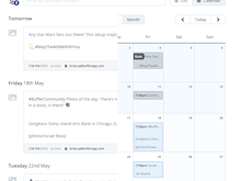 Buffer Software - View scheduled posts as a list or on a calendar