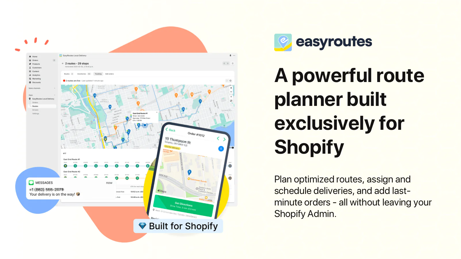 A powerful route planner built exclusively for Shopify