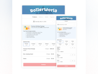ROLLER Software - online checkout for party booking
