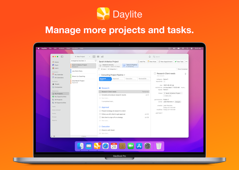 Daylite for Mac Software - 2
