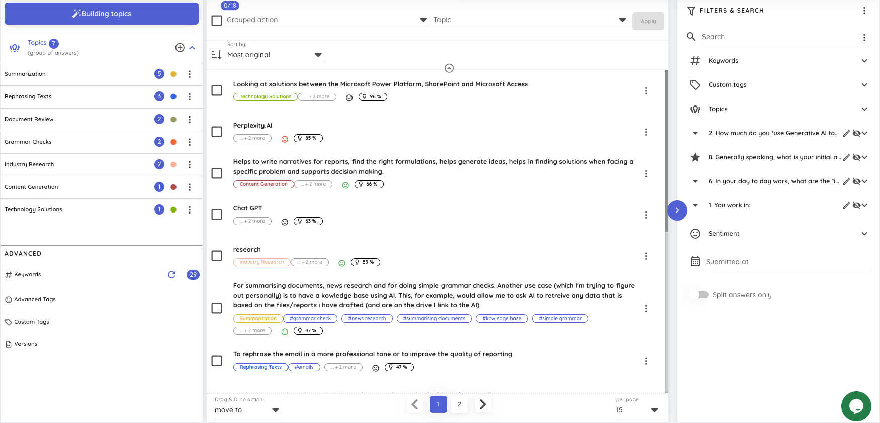 SimpleX screenshot: Analysis console