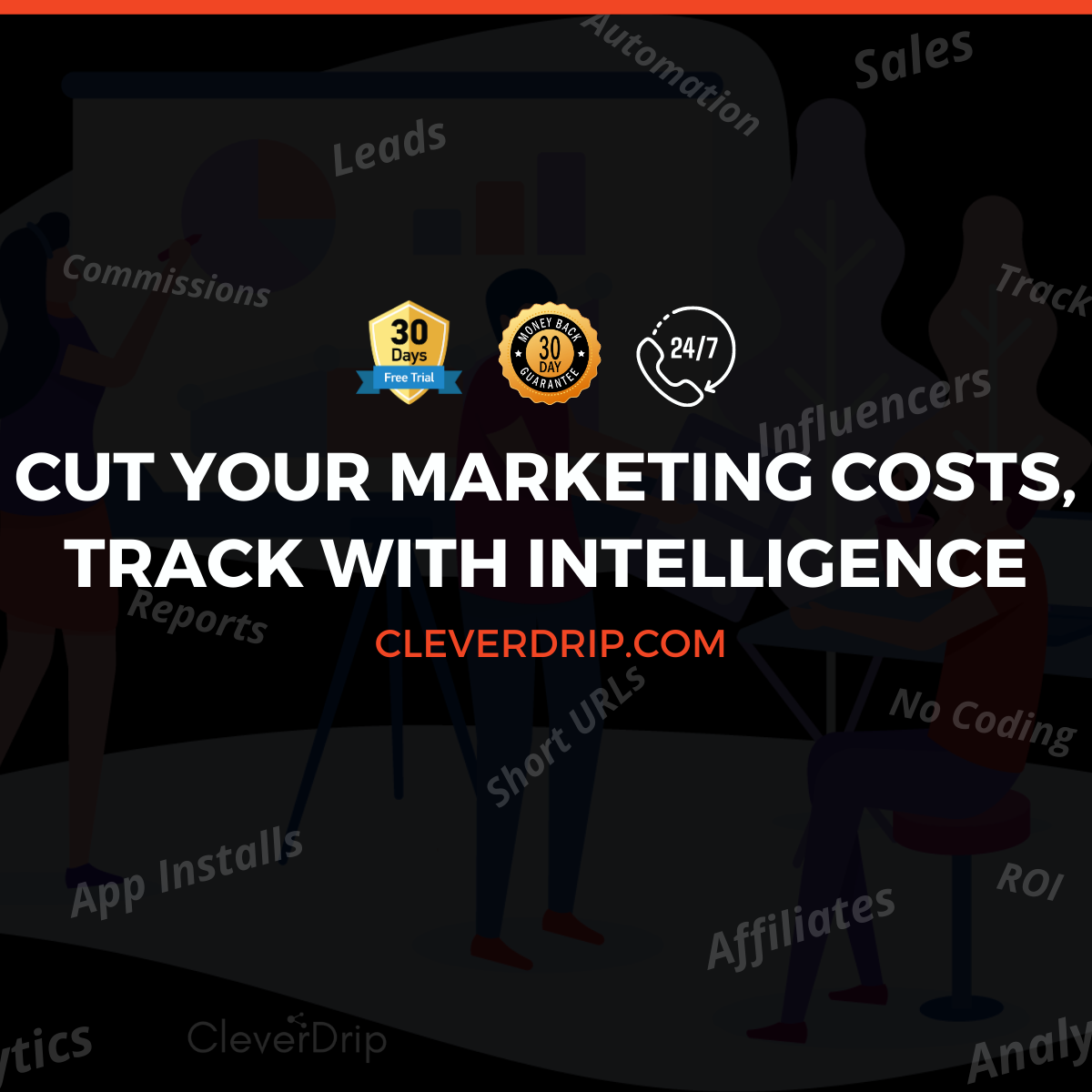 Cut your marketing costs, Pay only for results delivered not for reach & clicks