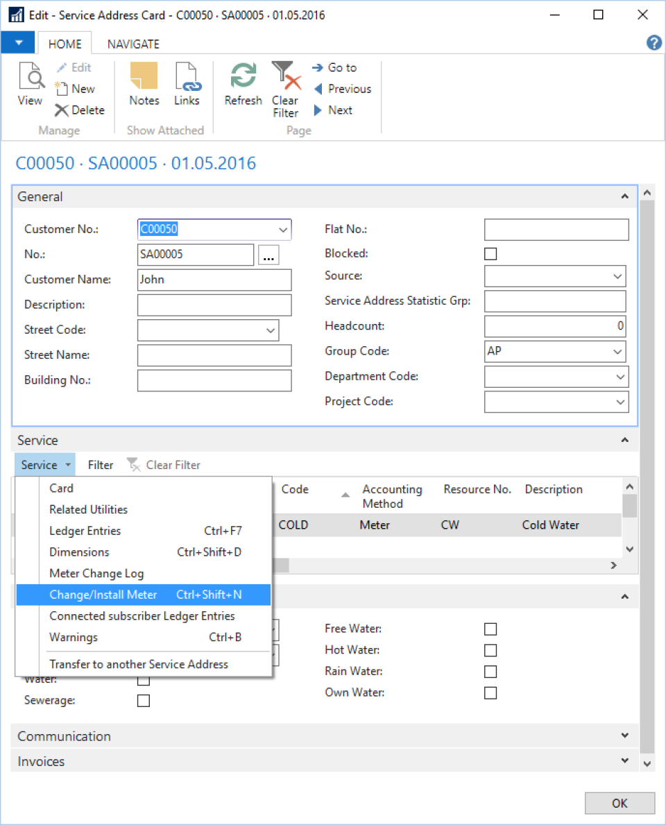 The software sends bills electronically via email
