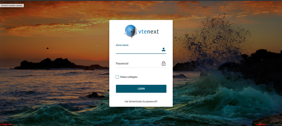 vtenext Software - vtenext login page