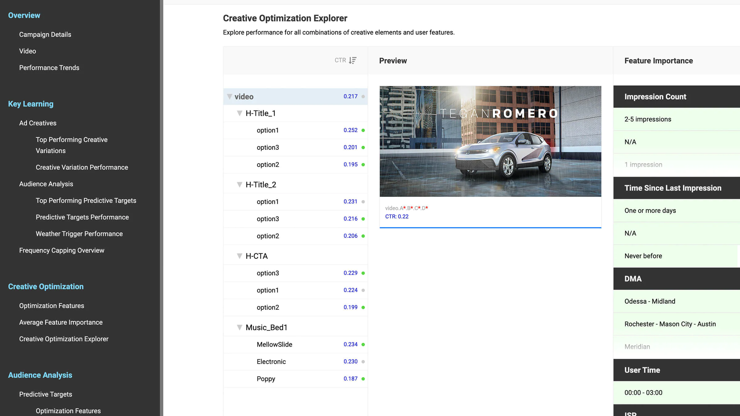 IBM Watson Advertising Accelerator screenshot