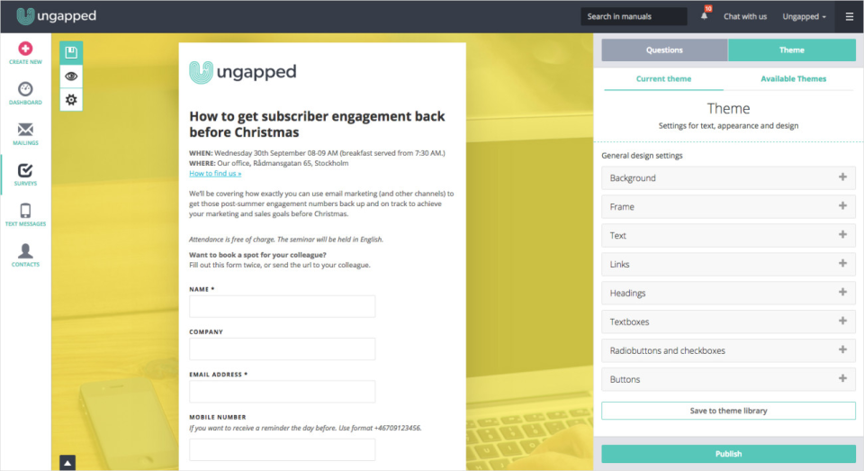 Surveys and invitations-thumb