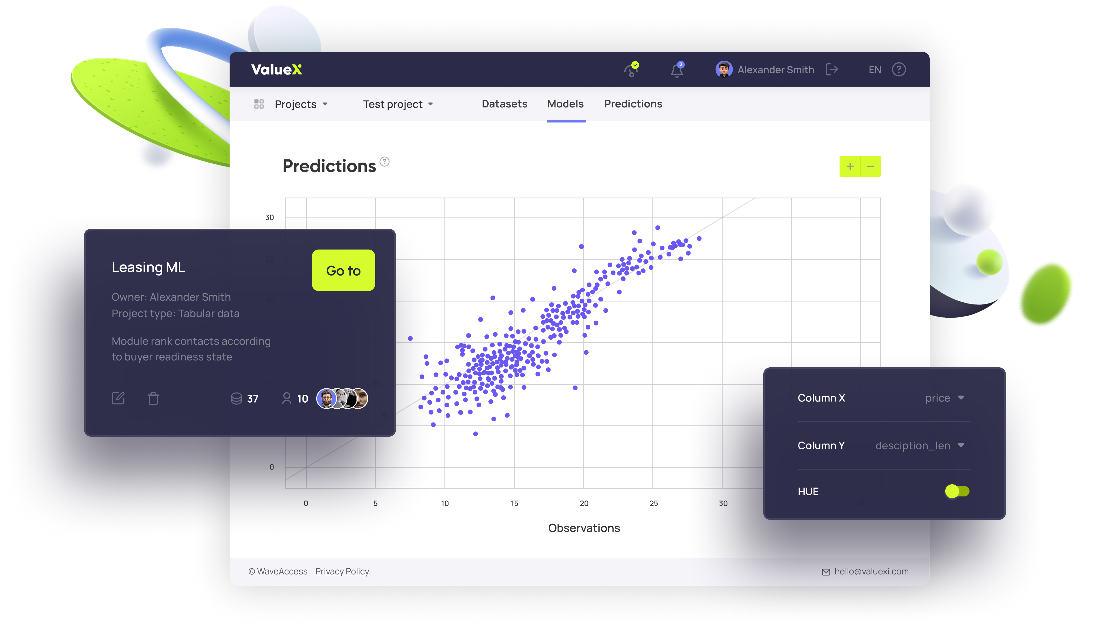 ValueXI screenshot: ValueXI: Interface