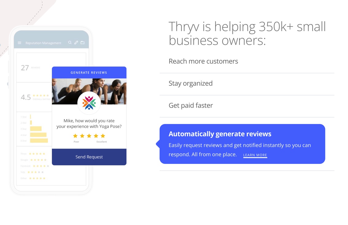 Because every star counts. Take control of and protect your reputation online, one star at a time. Generate more reviews, and respond all from one place.