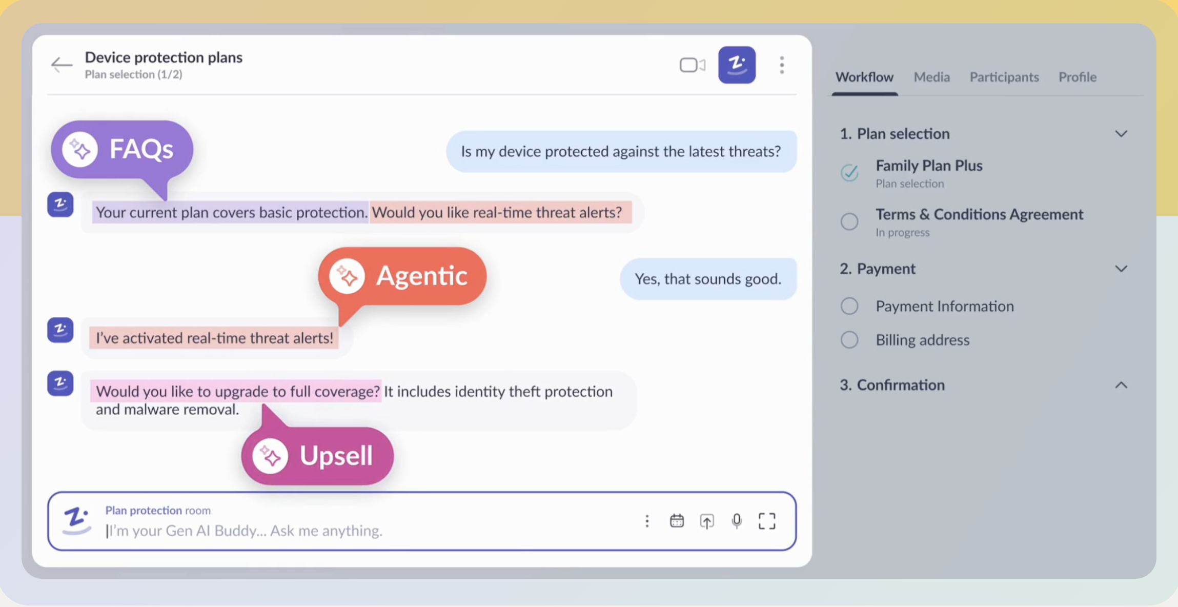 Zingly screenshot: Zingly Agentic AI for front office teams