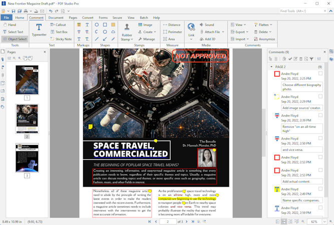 PDF Studio screenshot: Make Annotations