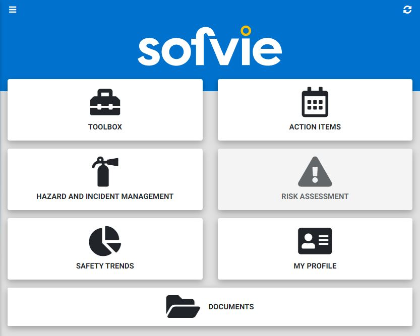 Sofvie mobile app screen