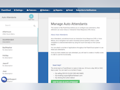 FluentStream Software - Manage auto attendants - thumbnail