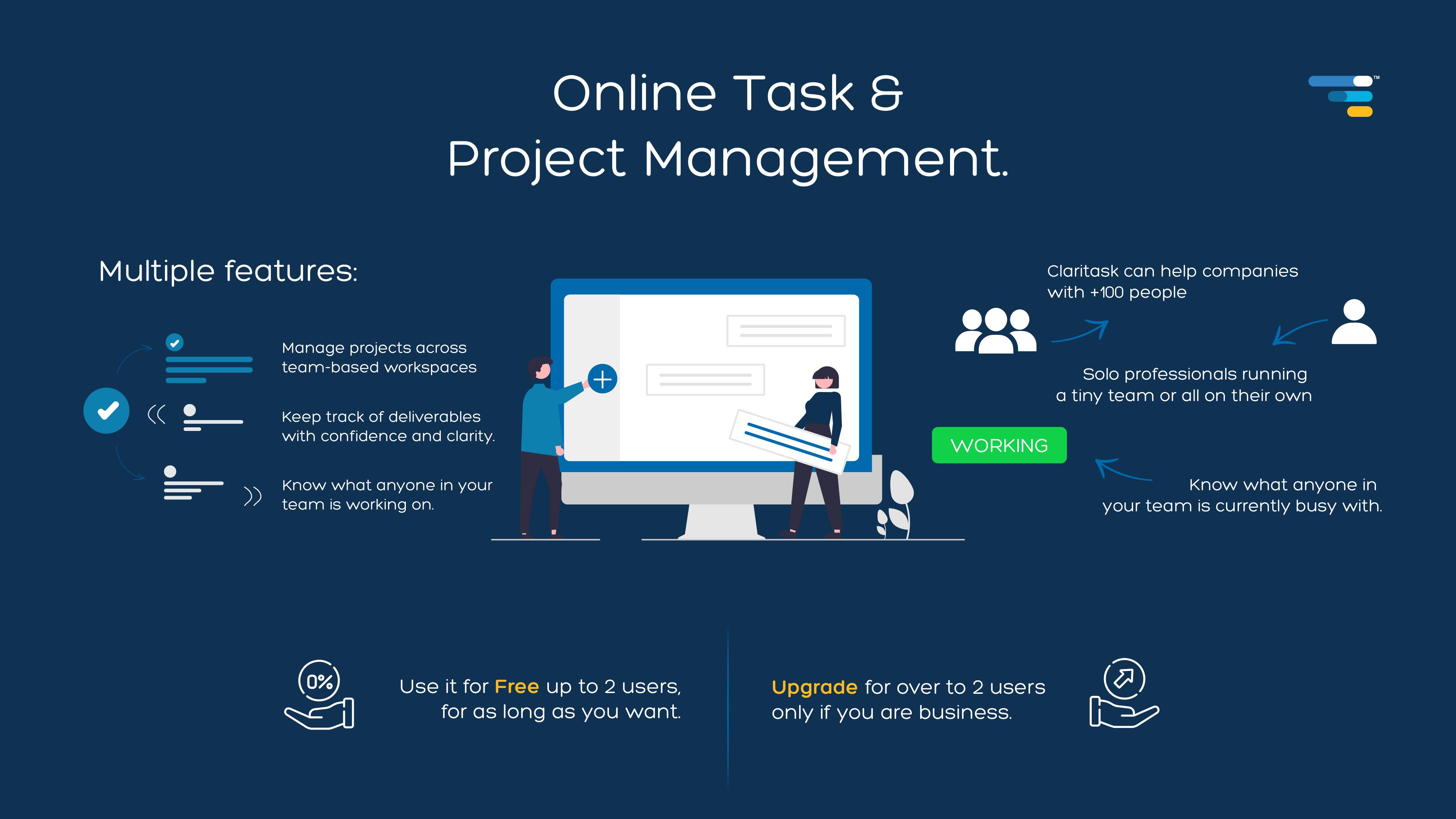Claritask screenshot: Online Task & Project Management