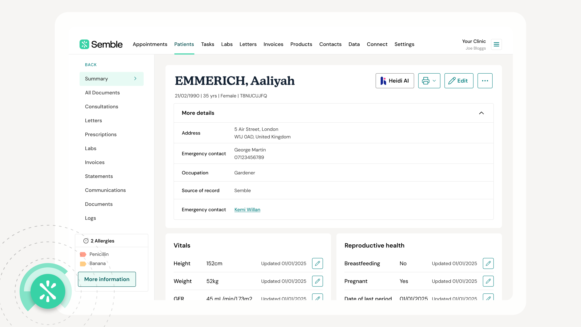 Semble Software - Semble’s patient records bring everything together in one place. From clinical notes to treatment history, our EHR is designed to be clear, connected, and easy to use, so you can deliver better care without the admin burden.