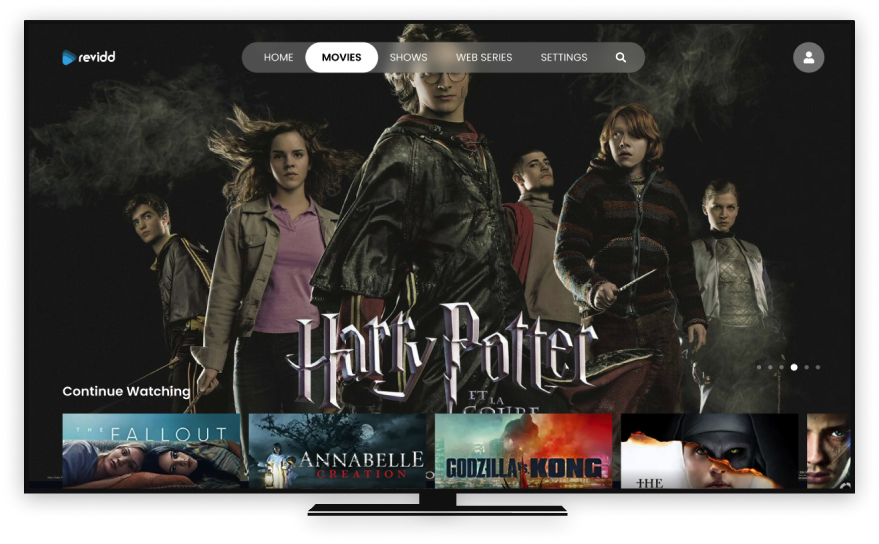 Revidd OTT screenshot