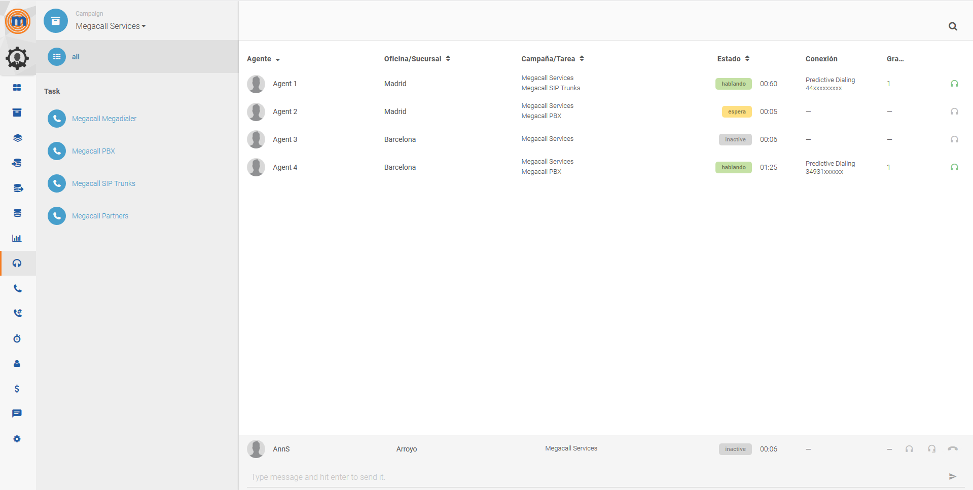 MegaDialer campaign tracking