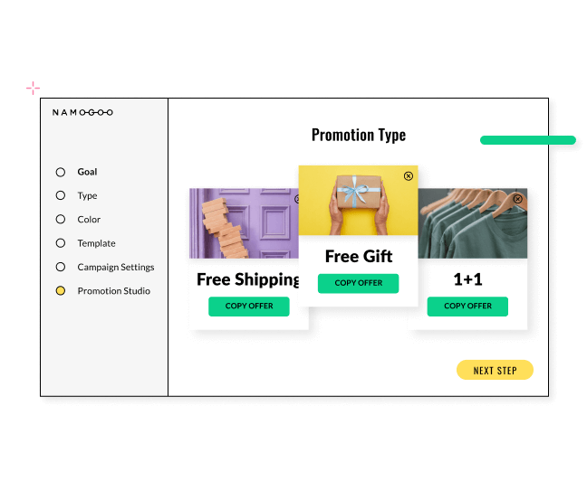 Intent-Based Promotions screenshot: Matches the minimal and most effective promo to each shopper
