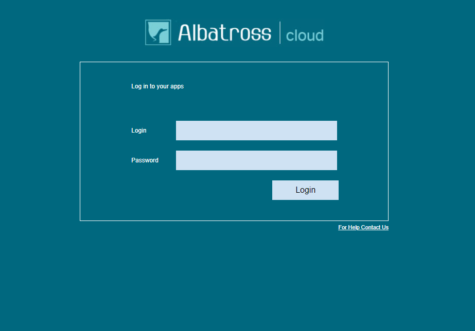 Albatross Cloud login
