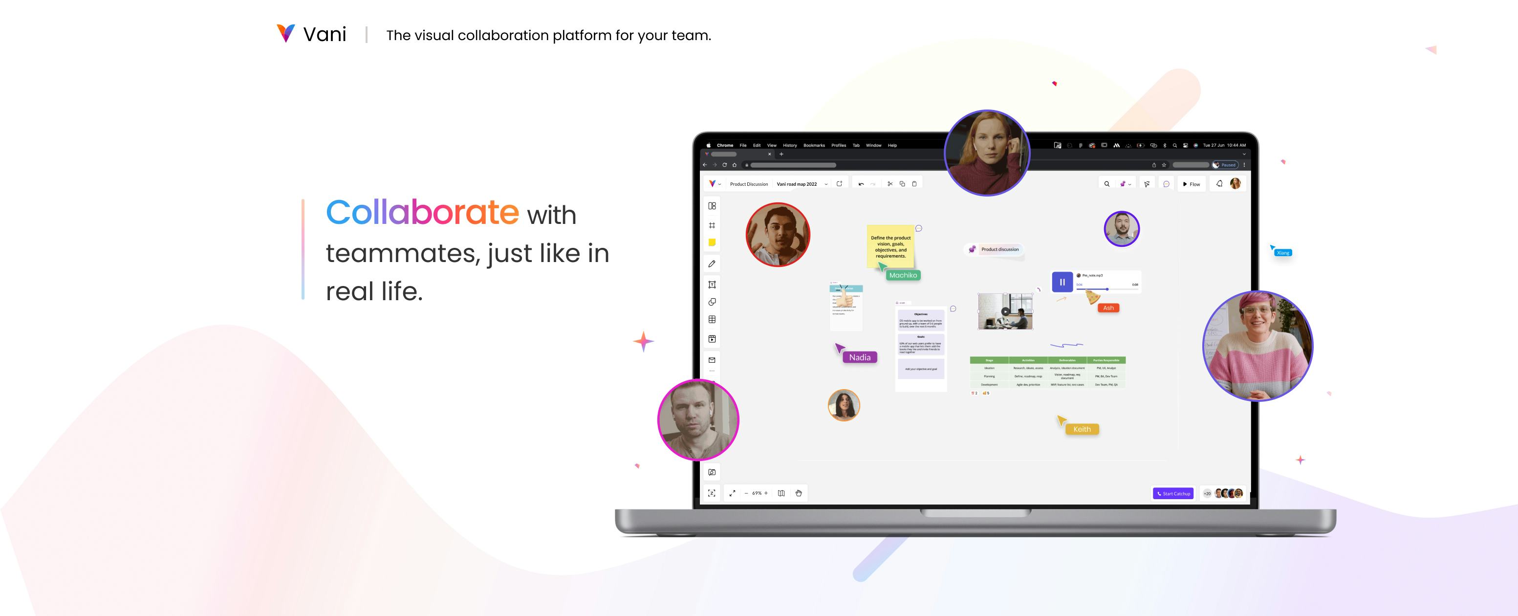 Vani Software - Collaborate with teammates, just like in real life.
