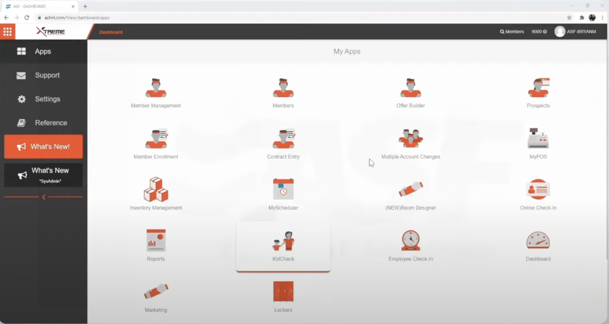 ASF Payment Solutions screenshot: ASF Dashboard View