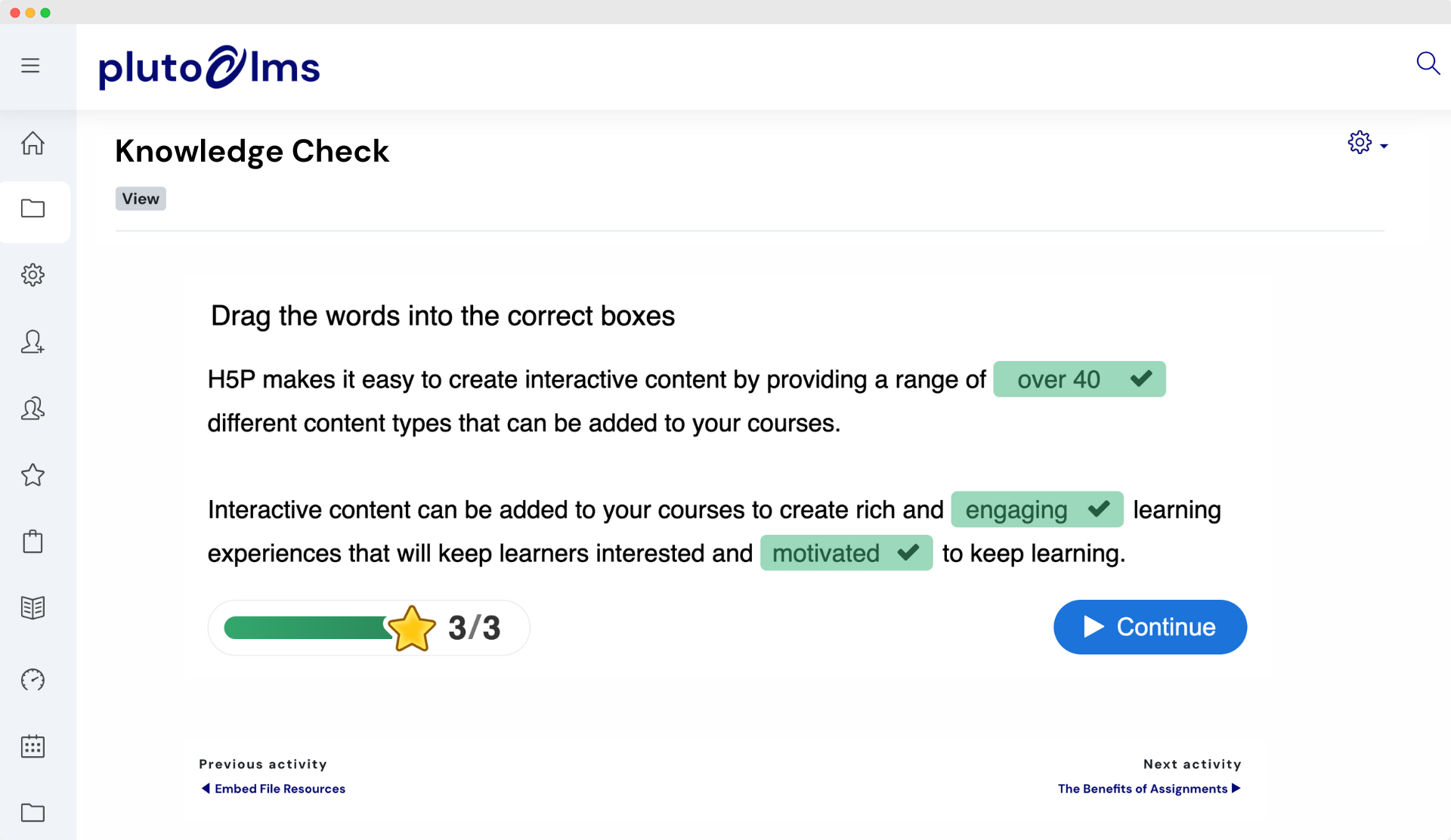 PlutoLMS Software - Easily create, upload, or edit engaging and interactive training resources and assessments