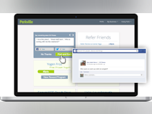 Perkville Software - Customers can refer and promote on social media to earn points in Perkville
