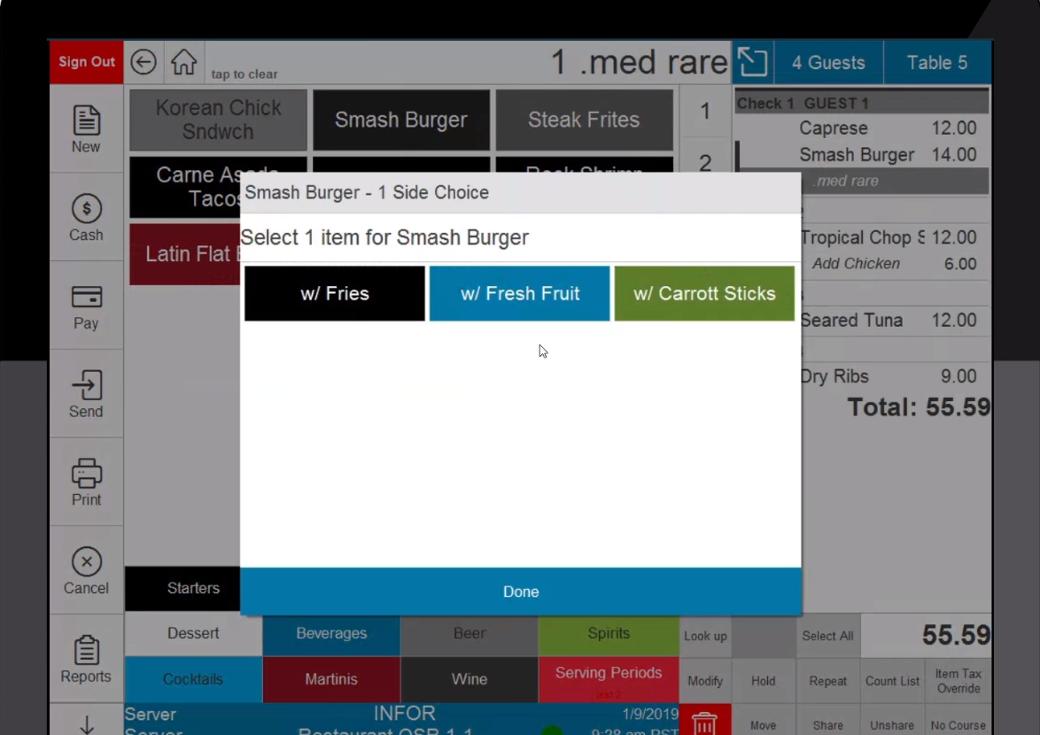 Infor Point of Sale (POS) screenshot: Infor POS loyalty programs