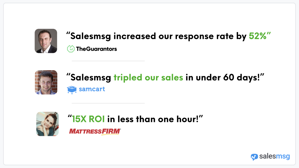 Salesmsg helps business grow