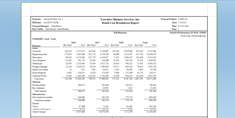 Report Example