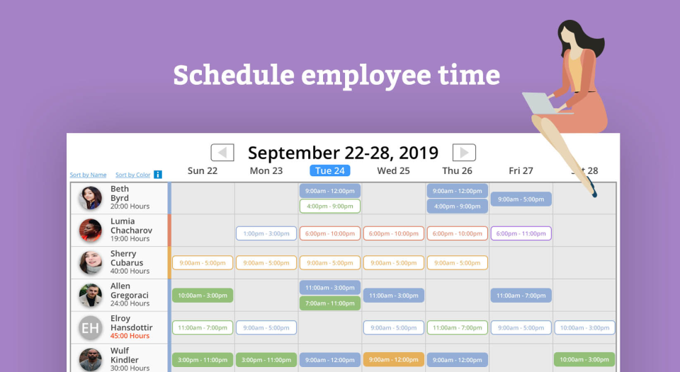 Time Tracker Software - eBillity Time Tracker employee scheduling