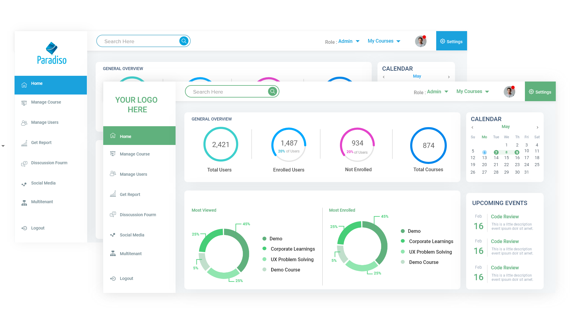 Paradiso LMS Software - Paradiso’s best white label LMS provides the opportunity for organizations to customize the platform with their branding and create a fully customized learning experience that is consistent with your brand.