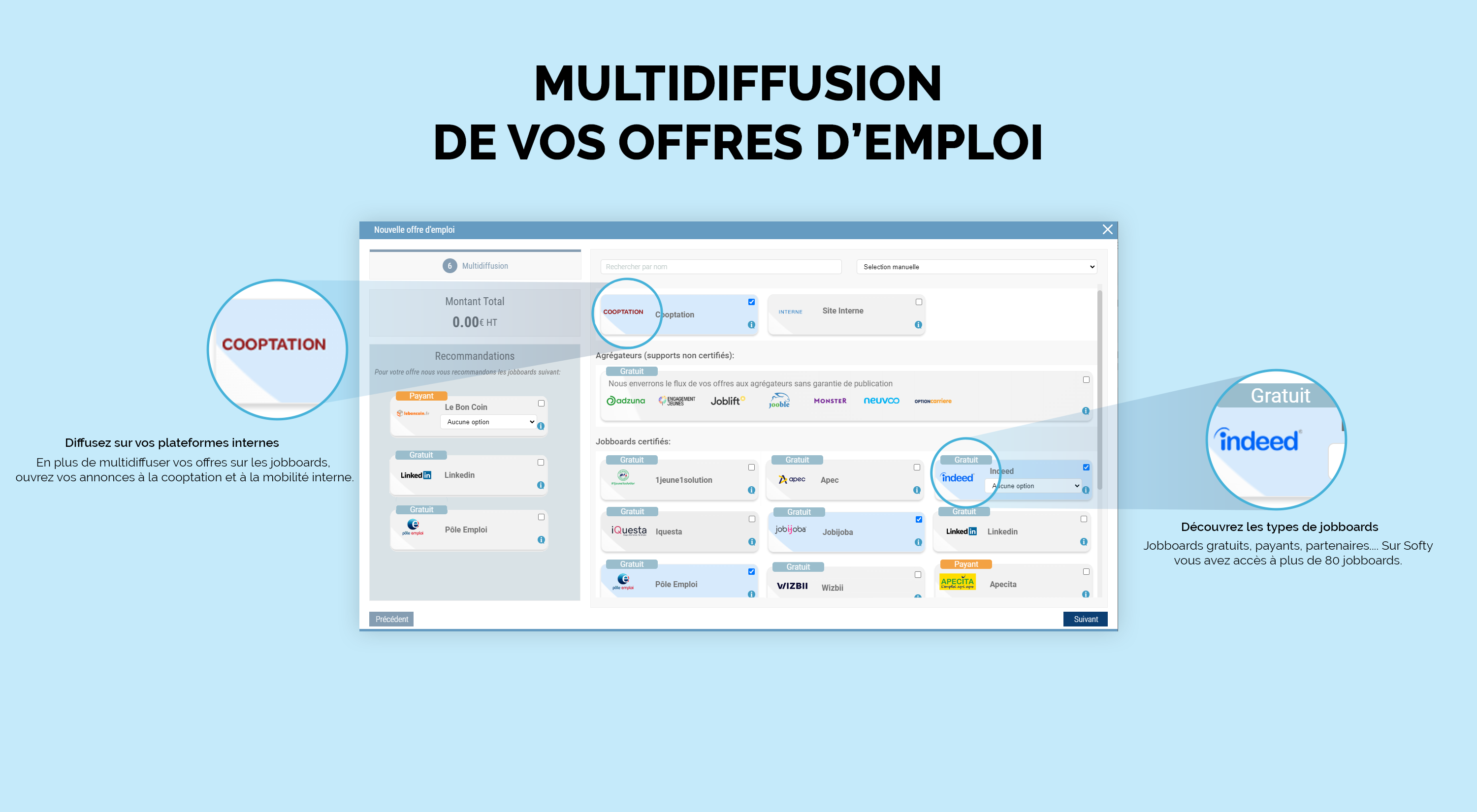 Softy Software - Diffuser vos offres en quelques clics sur tous vos jobboards !