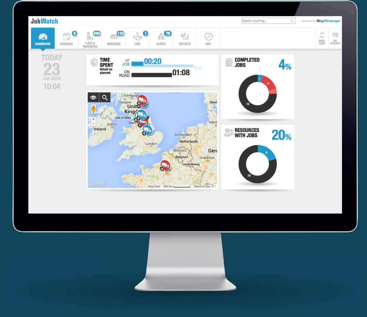 BigChange Software - Dashboard