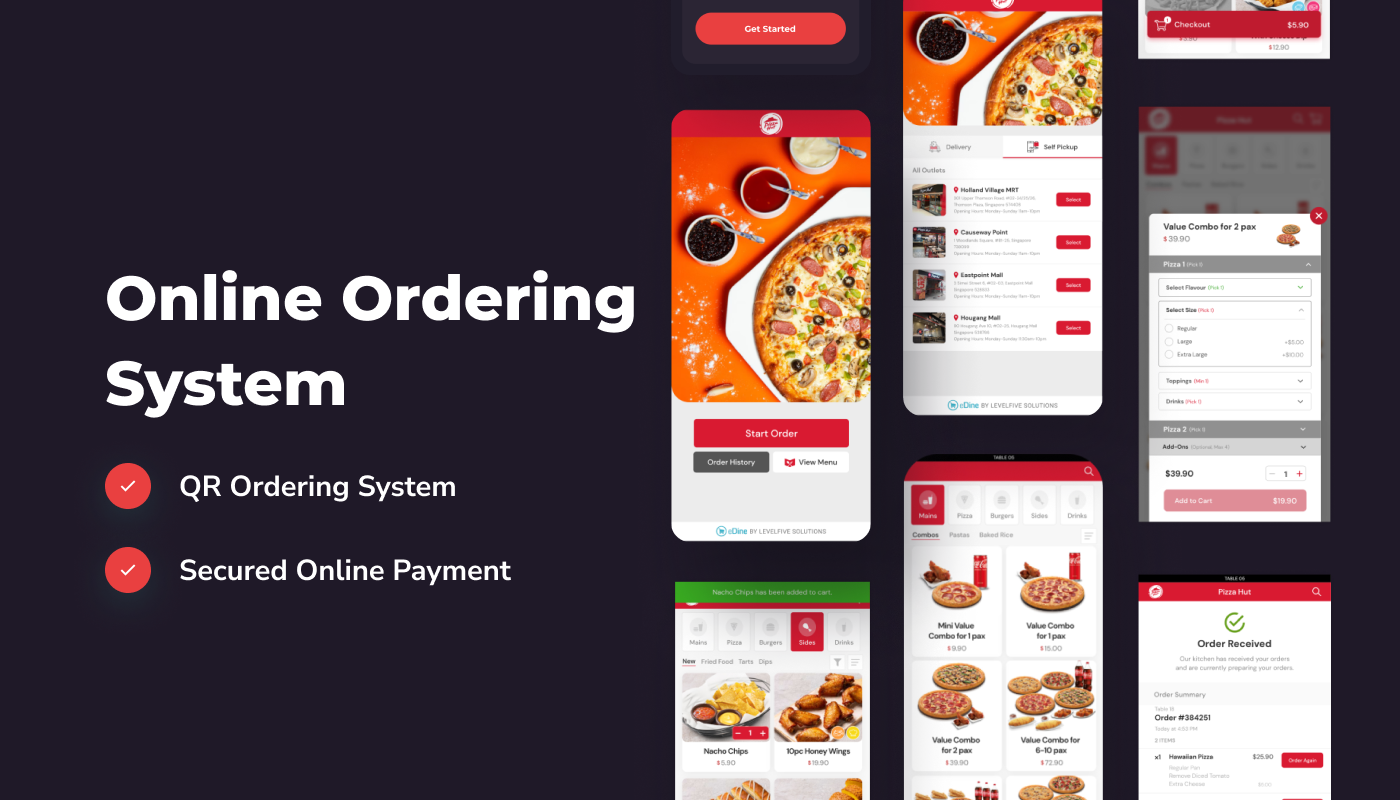 eDine offers a User-friendly and customizable online ordering system for restaurants, allowing customers to place food orders at their convenience with prompt delivery. Customers also have the option to schedule pre-orders for their favorite menu items.