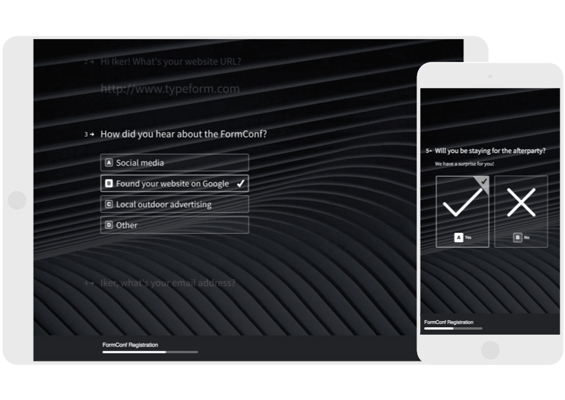Typeform Software - Optimized for any device