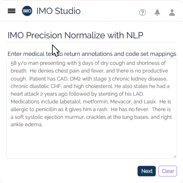 IMO Precision Normalize enter text