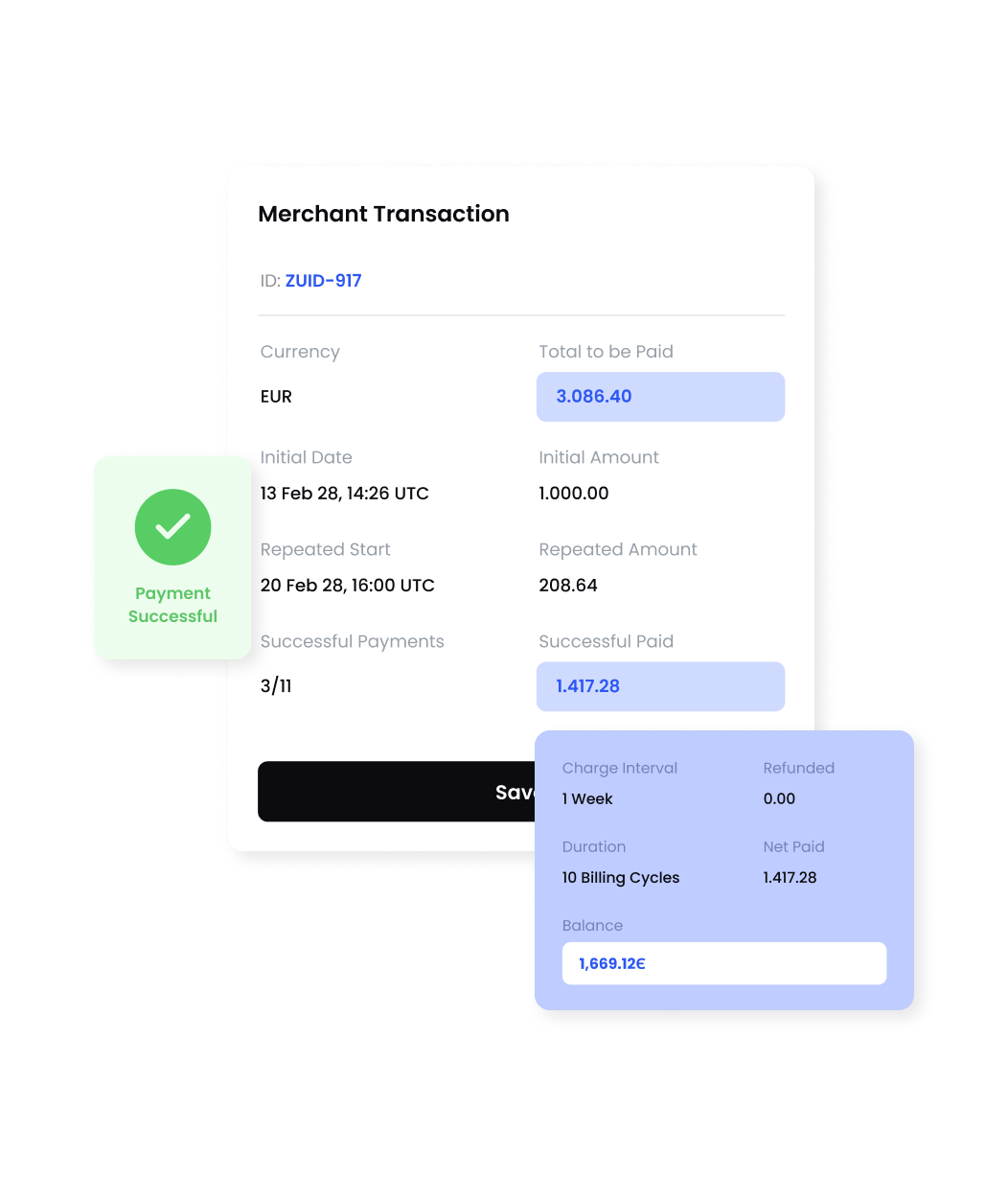 BillPro Software - BillPro merchant transactions