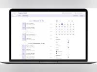 FitogramPro Software - Online Booking Tool - Calendar view