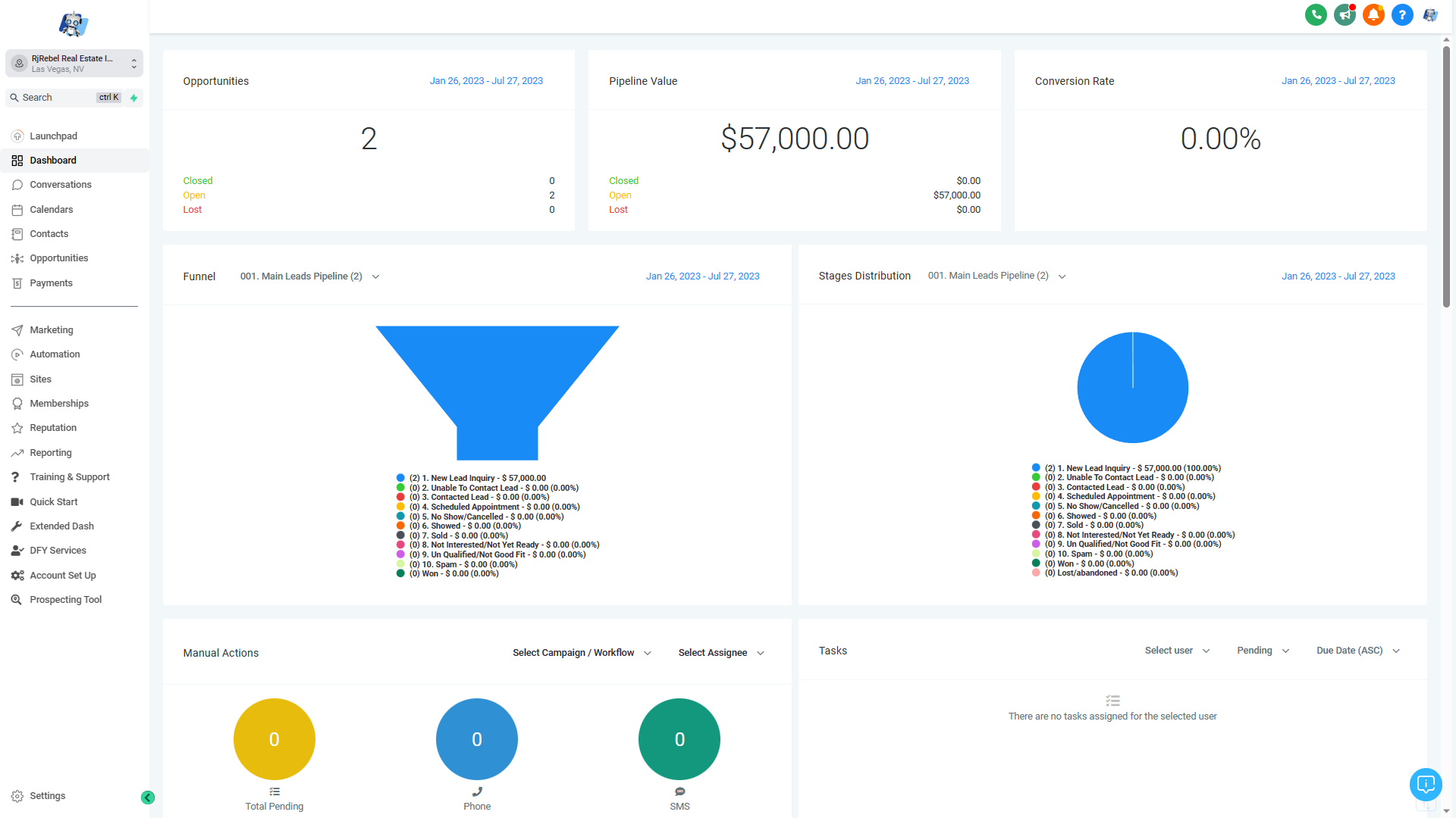 ClientPro.ai screenshot: ClientPro.ai Dashboard