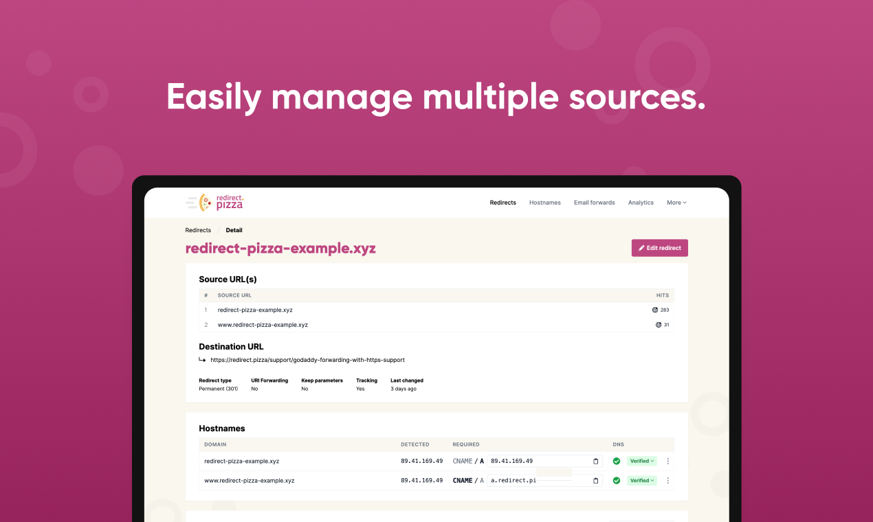 Easily manage multiple sources.