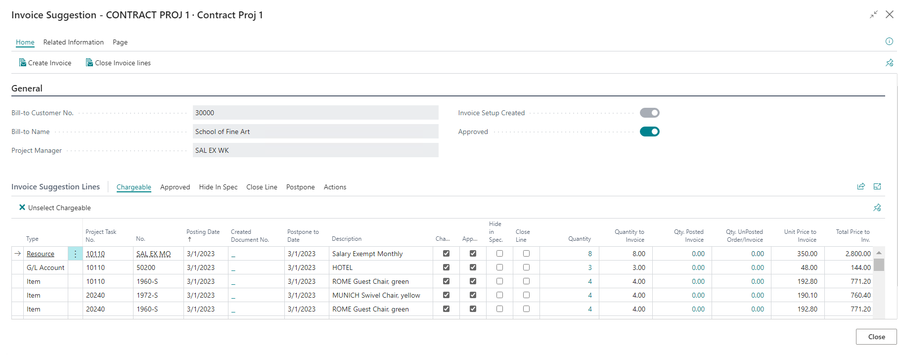 Progressus Software - Progressus Invoice Suggestions