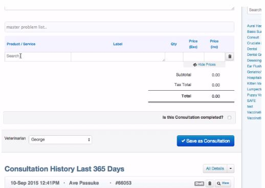 View consultation histories in IDEXX Neo