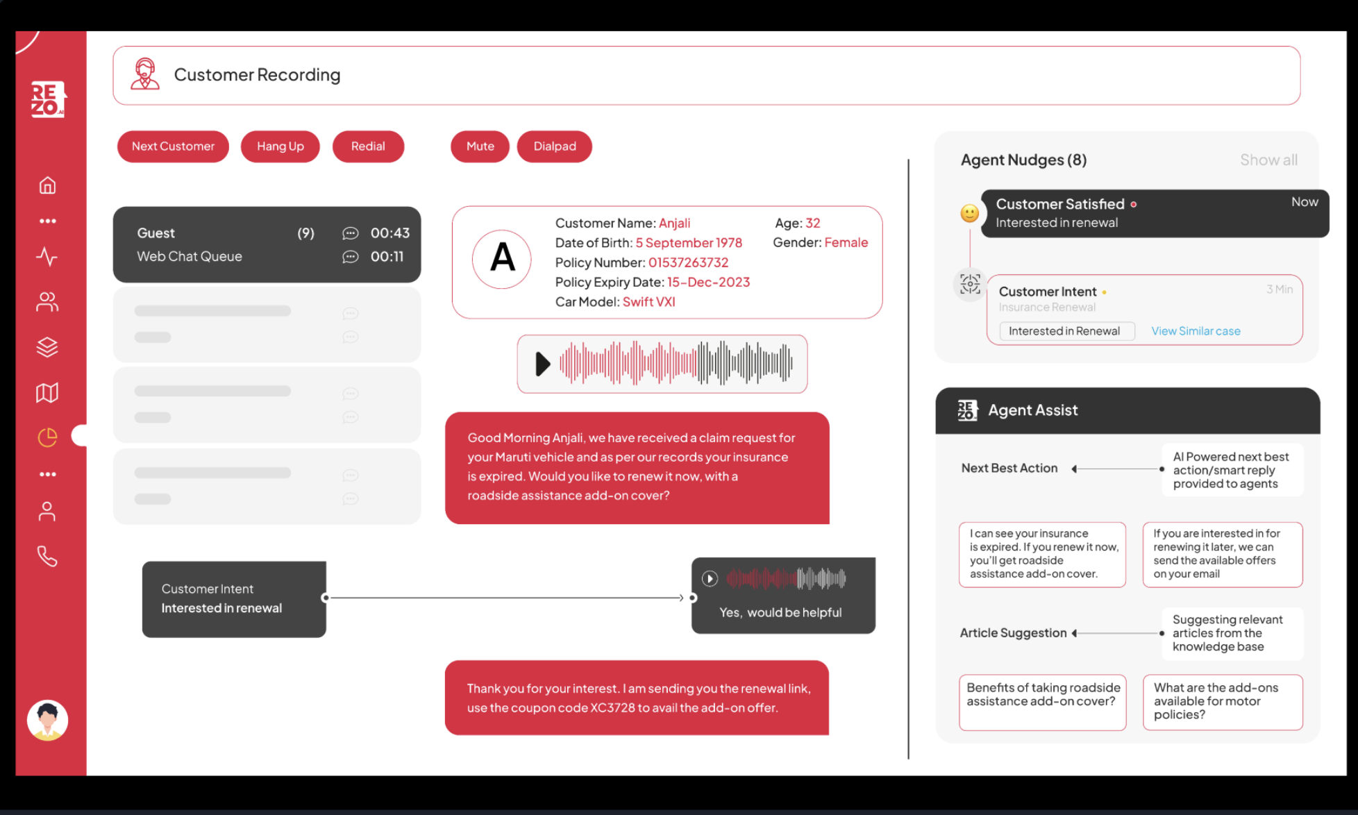 Rezo Software - Agent Assist:  Empower Contact Center Agents with Real-Time Support