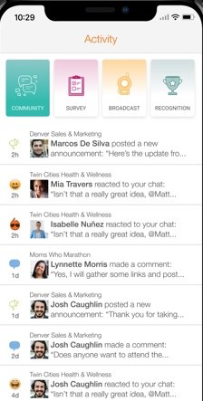 Bonfyre screenshot: Bonfyre engagement tracking
