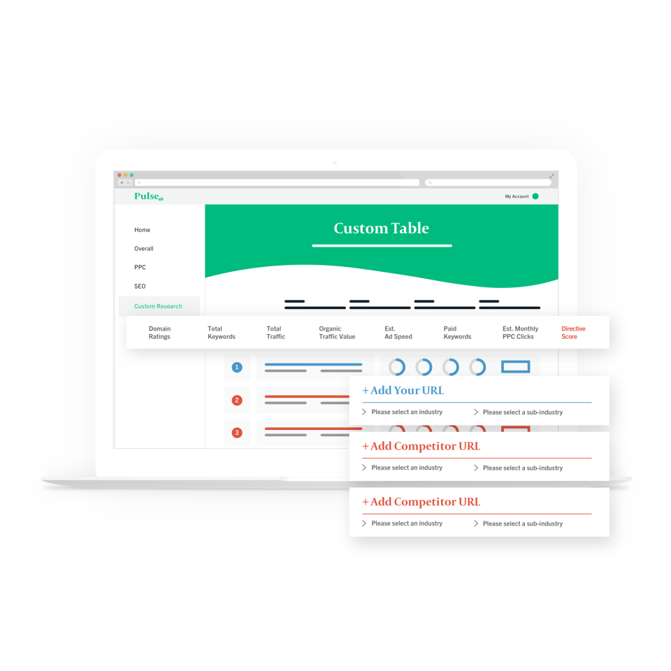 Pulse screenshot: Pulse custom table